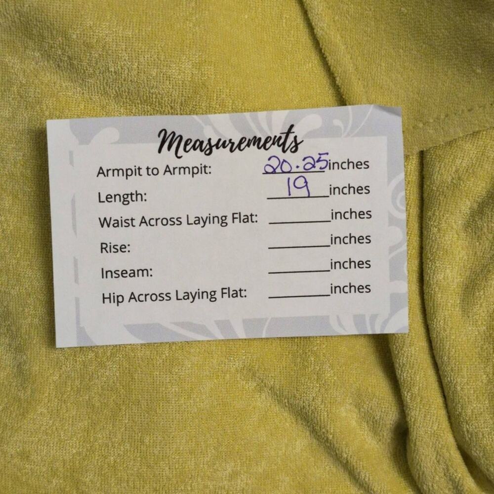 NWT Andie Cropped Button Up Honeysuckle Yellow Terry Resort Beach Shirt M - Picture 8 of 8